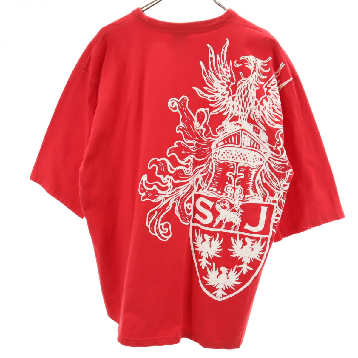 Sean John ショーンジョン プリント 半袖 Tシャツ L レッド メンズ