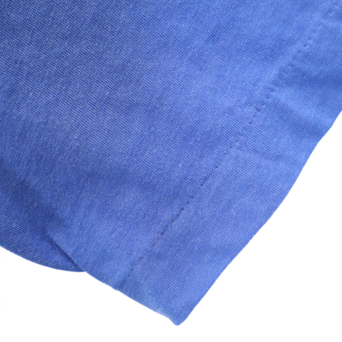 adidas アディダス 80s オールド プリント トレフォイルロゴ 半袖 Tシャツ XL ブルー メンズ