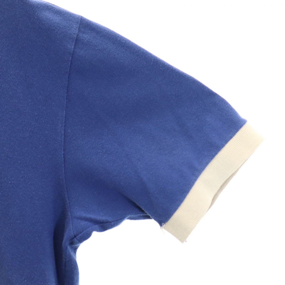 サルヴァトーレ フェラガモ イタリア製 半袖 ポロシャツ ネイビー 鹿の子 メンズ