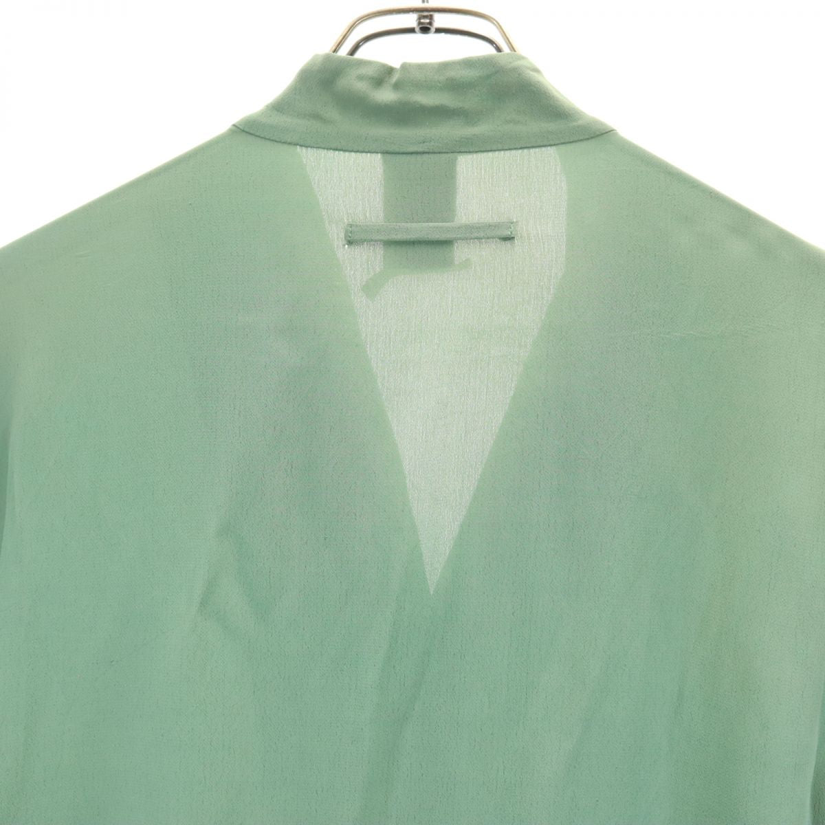 ジャンポールゴルチェ イタリア製 半袖 シャツ 40 グリーン系 ブラウス レディース