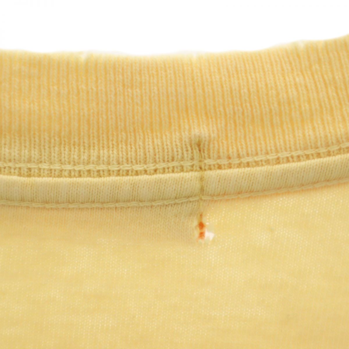 A BATHING APE アベイシングエイプ 両面プリント 半袖 Tシャツ M イエロー×オレンジ メンズ