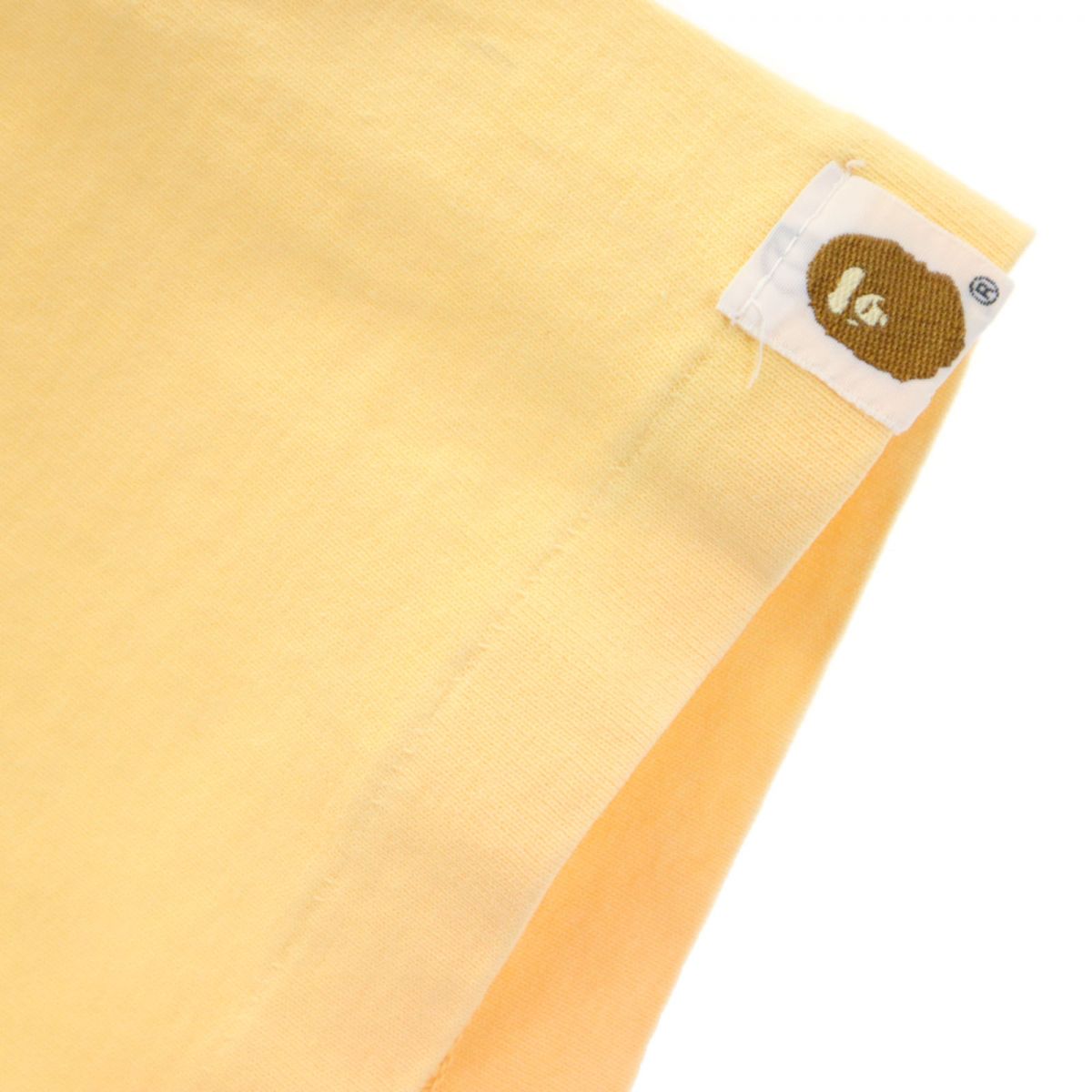 A BATHING APE アベイシングエイプ 両面プリント 半袖 Tシャツ M イエロー×オレンジ メンズ