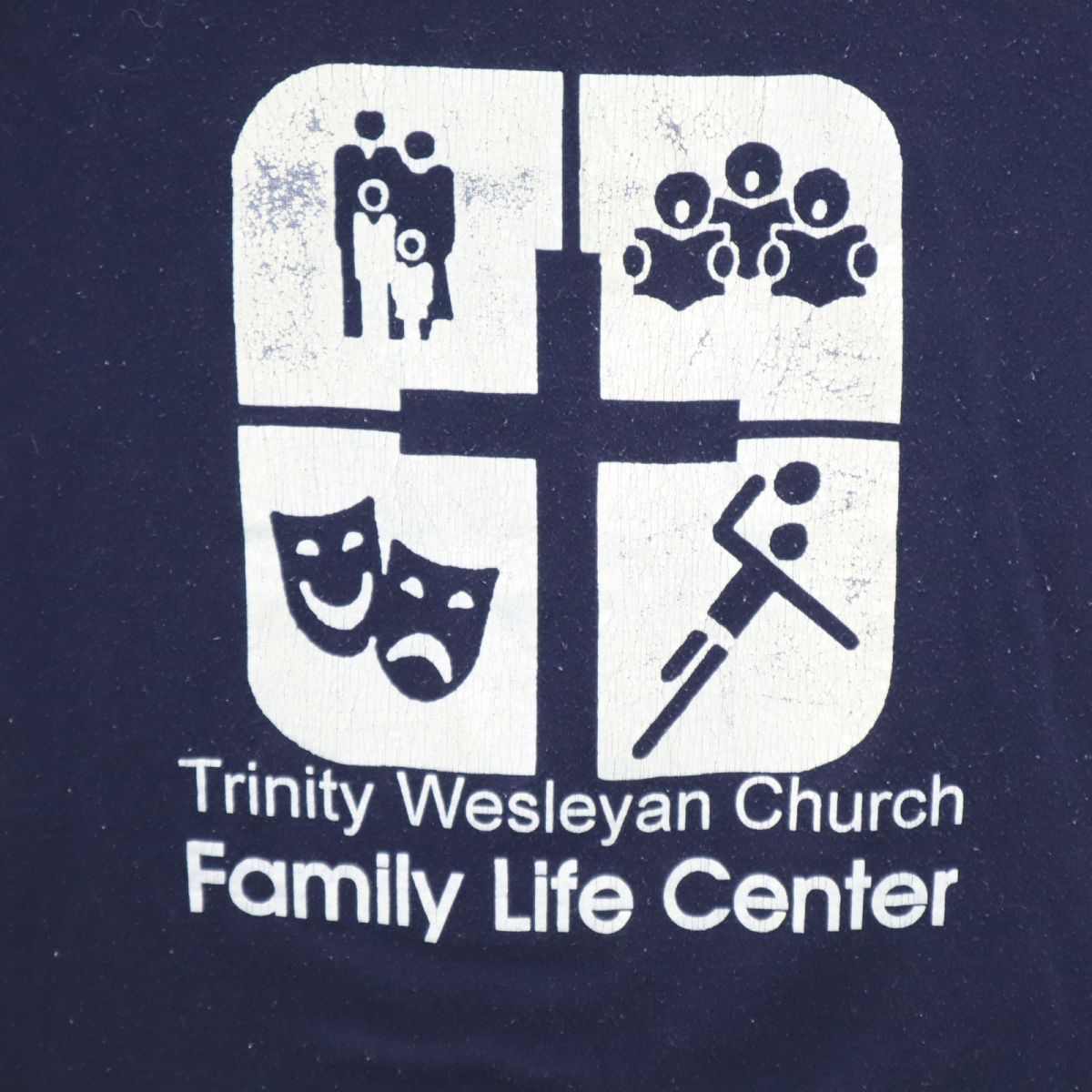 RUSSELL ATHLETIC ラッセルアスレチック 90s USA製 オールド プリント 半袖 Tシャツ S ネイビー メンズ