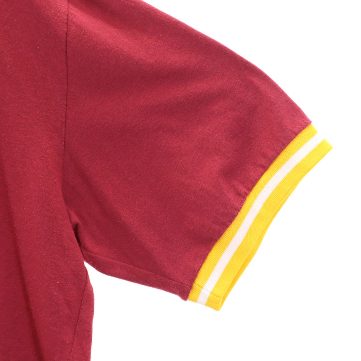 ベンデイビス 80s 90s ヴィンテージ ゲームT プリント 半袖 Vネック Tシャツ L レッド BEN DAVIS メンズ