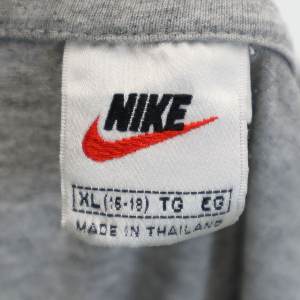 NIKE ナイキ 90s 00s 白タグ オールド プリント 半袖 Tシャツ XL（16-18） グレー系 キッズ