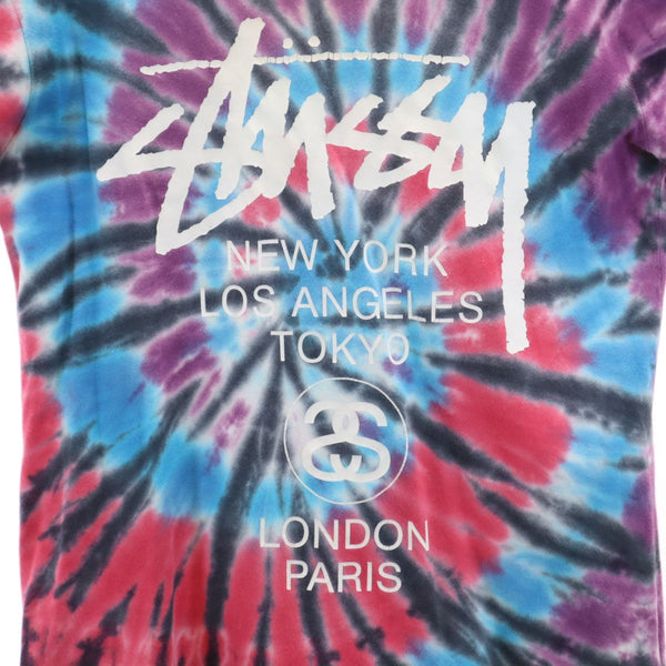 ステューシー プリント 半袖 タイダイ染め Tシャツ S STUSSY メンズ