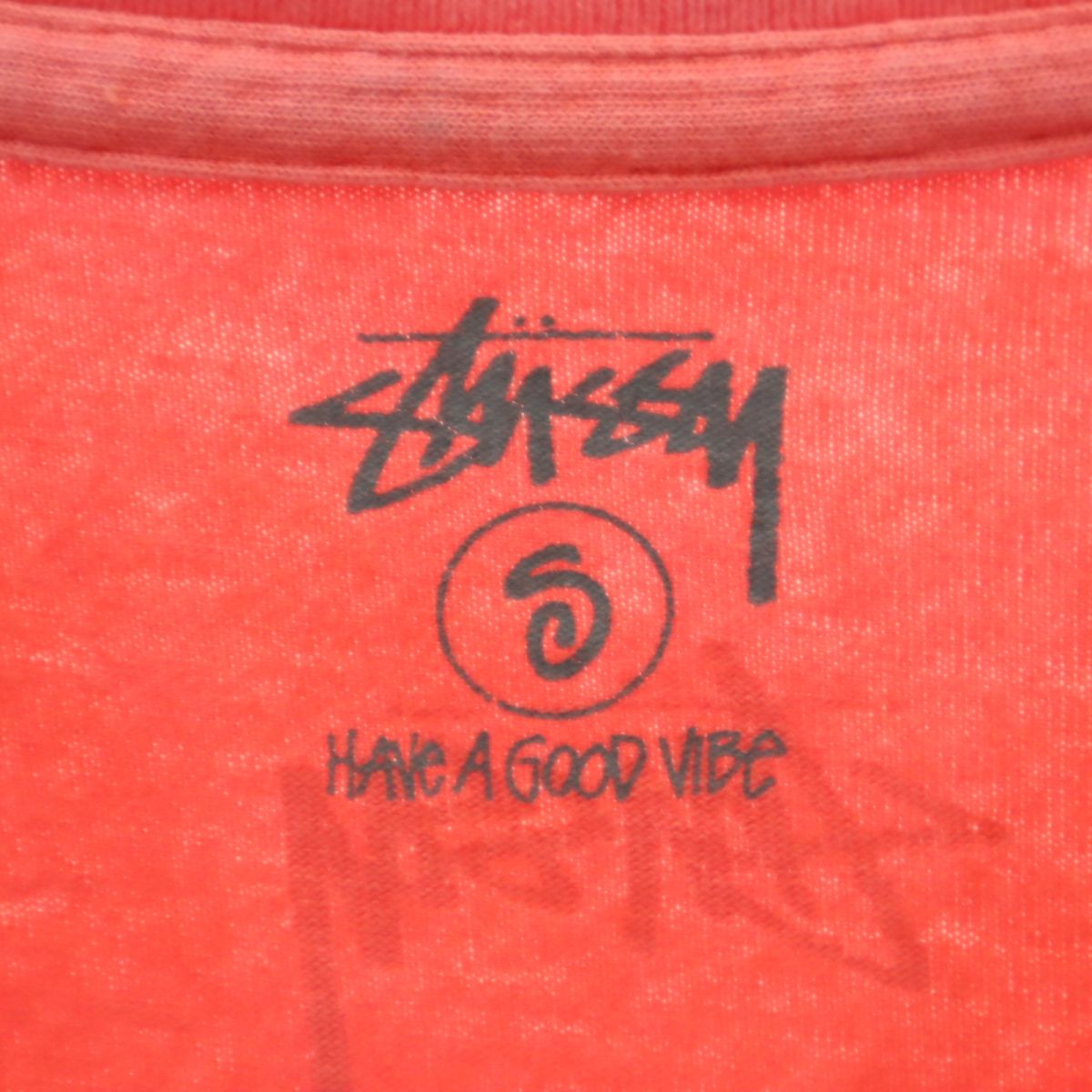 STUSSY ステューシー 半袖 Tシャツ S オレンジ メンズ