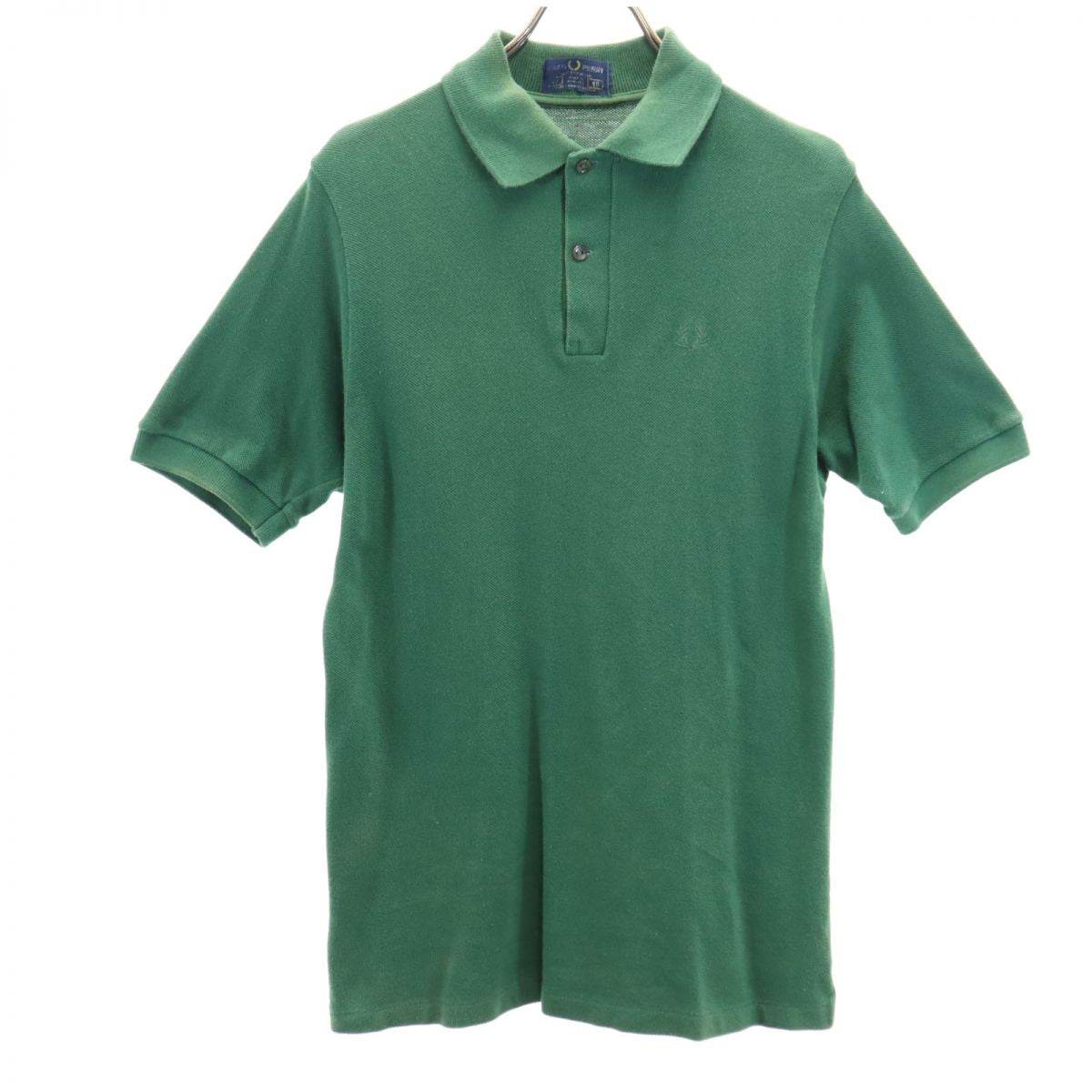 FRED PERRY フレッドペリー 80s 90s オールド 半袖 ポロシャツ グリーン ハーフボタン メンズ