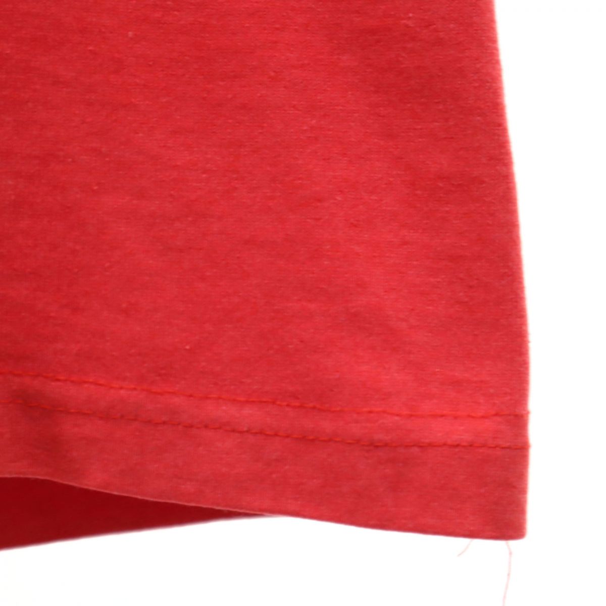 SOFFE SHIRTS ソフィーシャツ 80s 90s USA製 オールド ヘンリーネック 半袖 ハーフボタン Tシャツ M 赤 メンズ