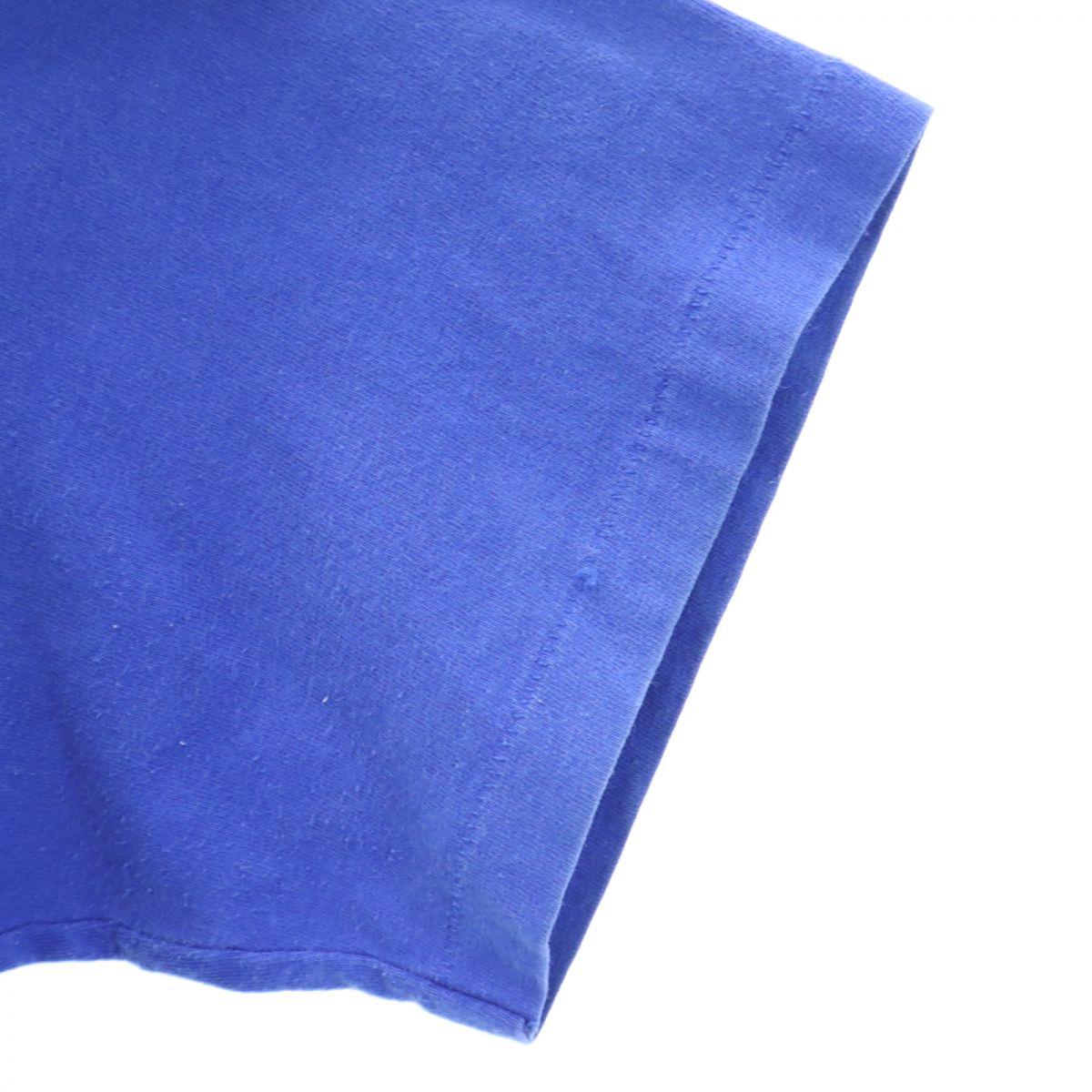 ステューシー 90s USA製 紺タグ オールド プリント 半袖 Tシャツ L ブルー STUSSY メンズ