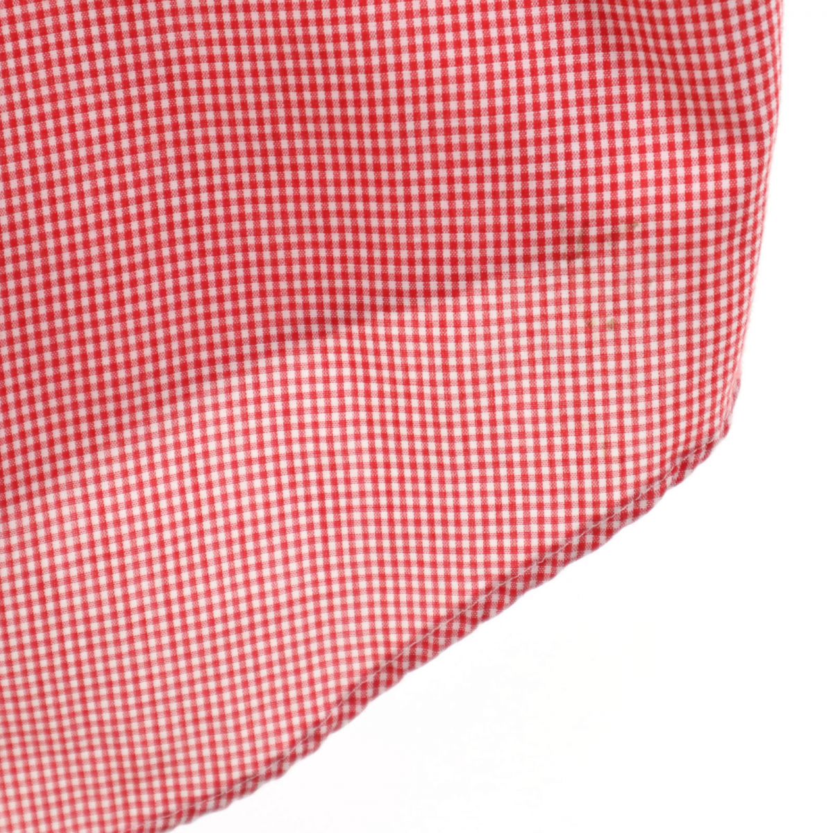 チャップスラルフローレン 70s ヴィンテージ チェック 半袖 ボタンダウンシャツ M レッド系 CHAPS RALPH LAUREN メンズ