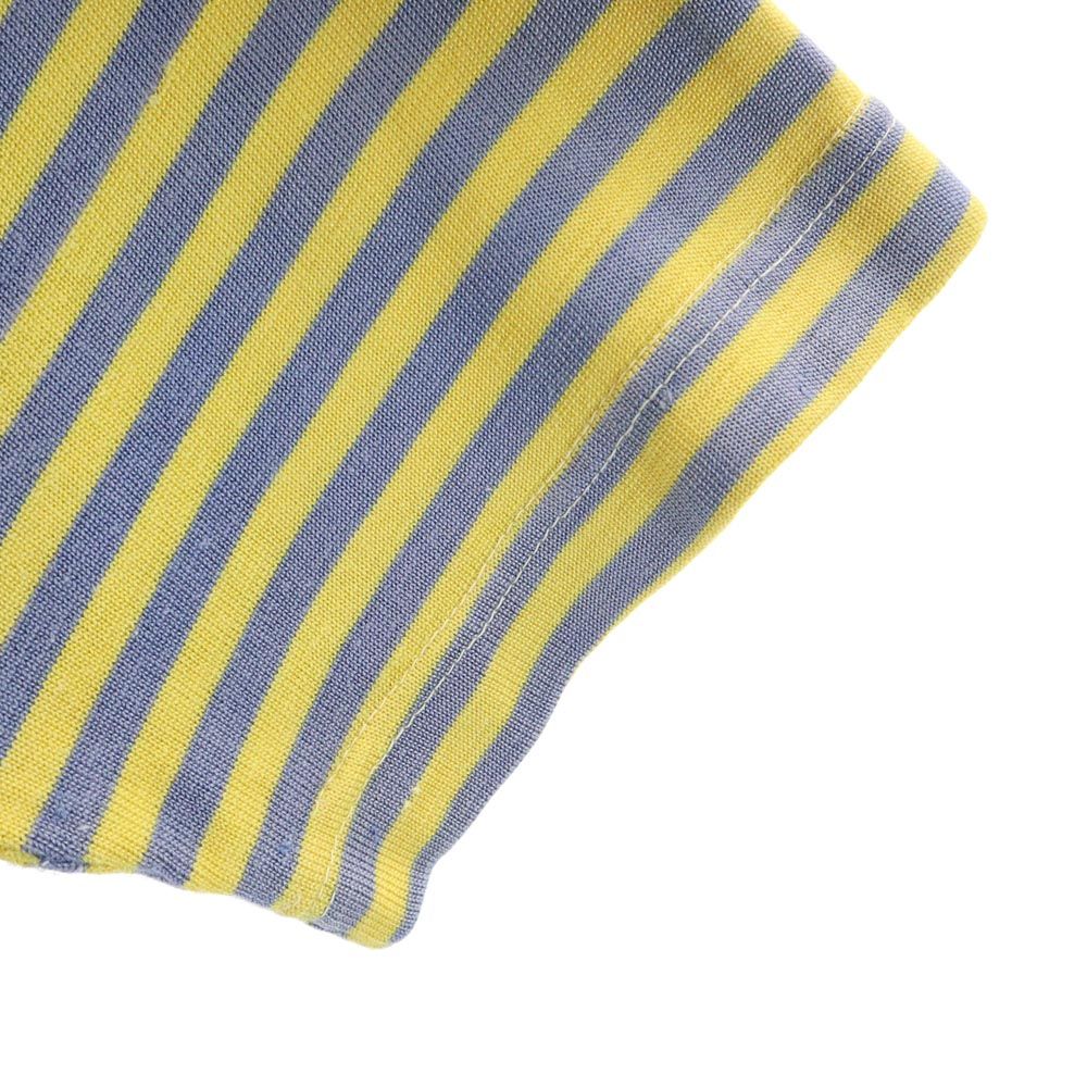 WILTON ウィルトン 50s 半袖 ゲームシャツ ポロシャツ M イエロー×ネイビー オールド ヴィンテージ メンズ