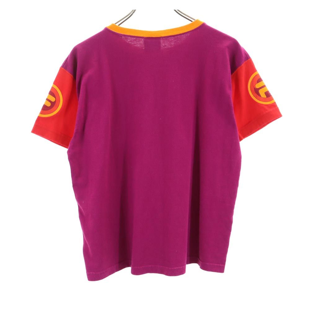 FILA フィラ 90s USA製 オールド 半袖 Tシャツ L パープル系 メンズ
