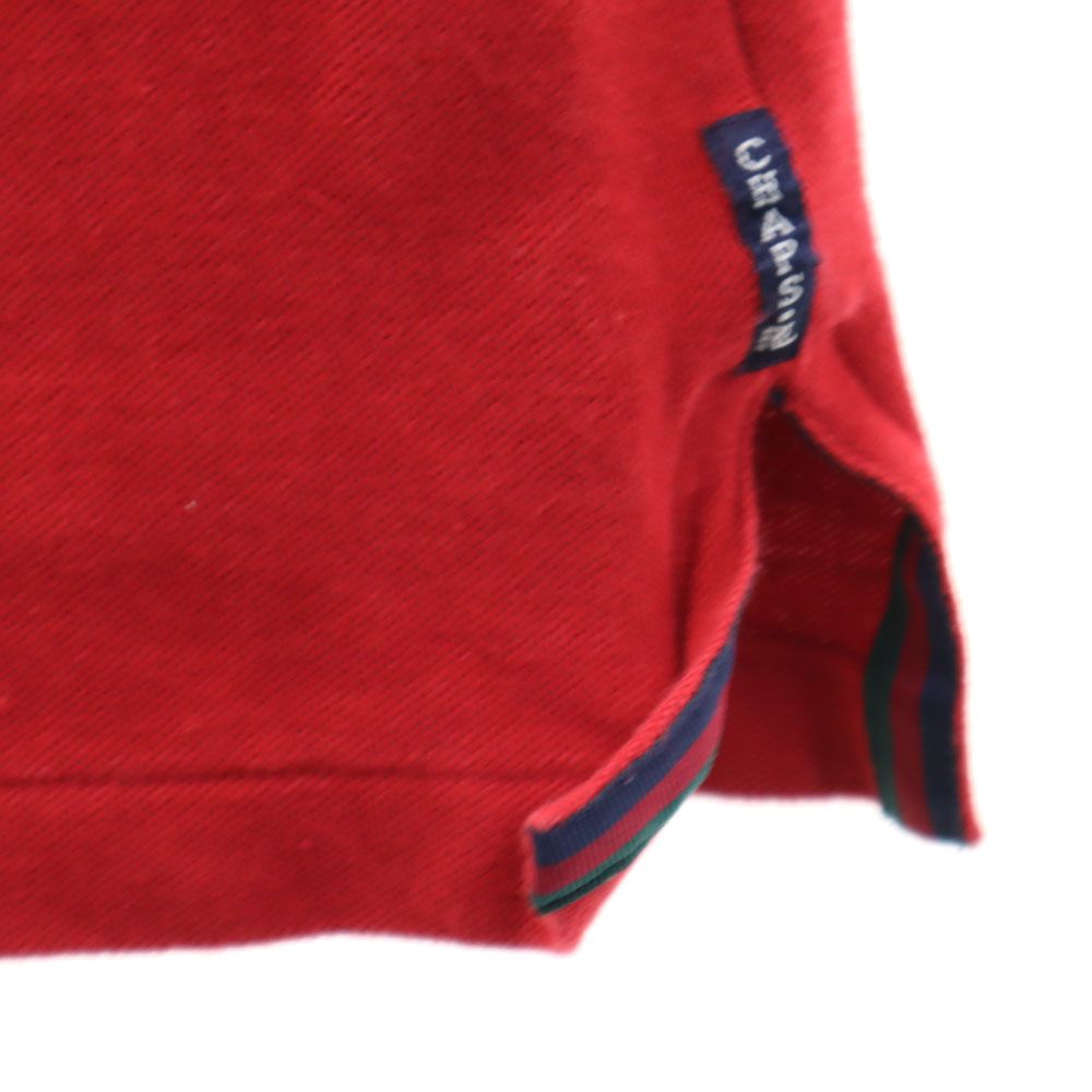 CHAPS RALPH LAUREN チャップスラルフローレン 半袖 ポロシャツ M レッド系 鹿の子 メンズ