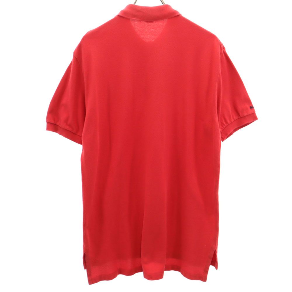 Polo by Ralph Lauren ポロバイラルフローレン ポロベア 半袖 ポロシャツ M レッド系 鹿の子 メンズ