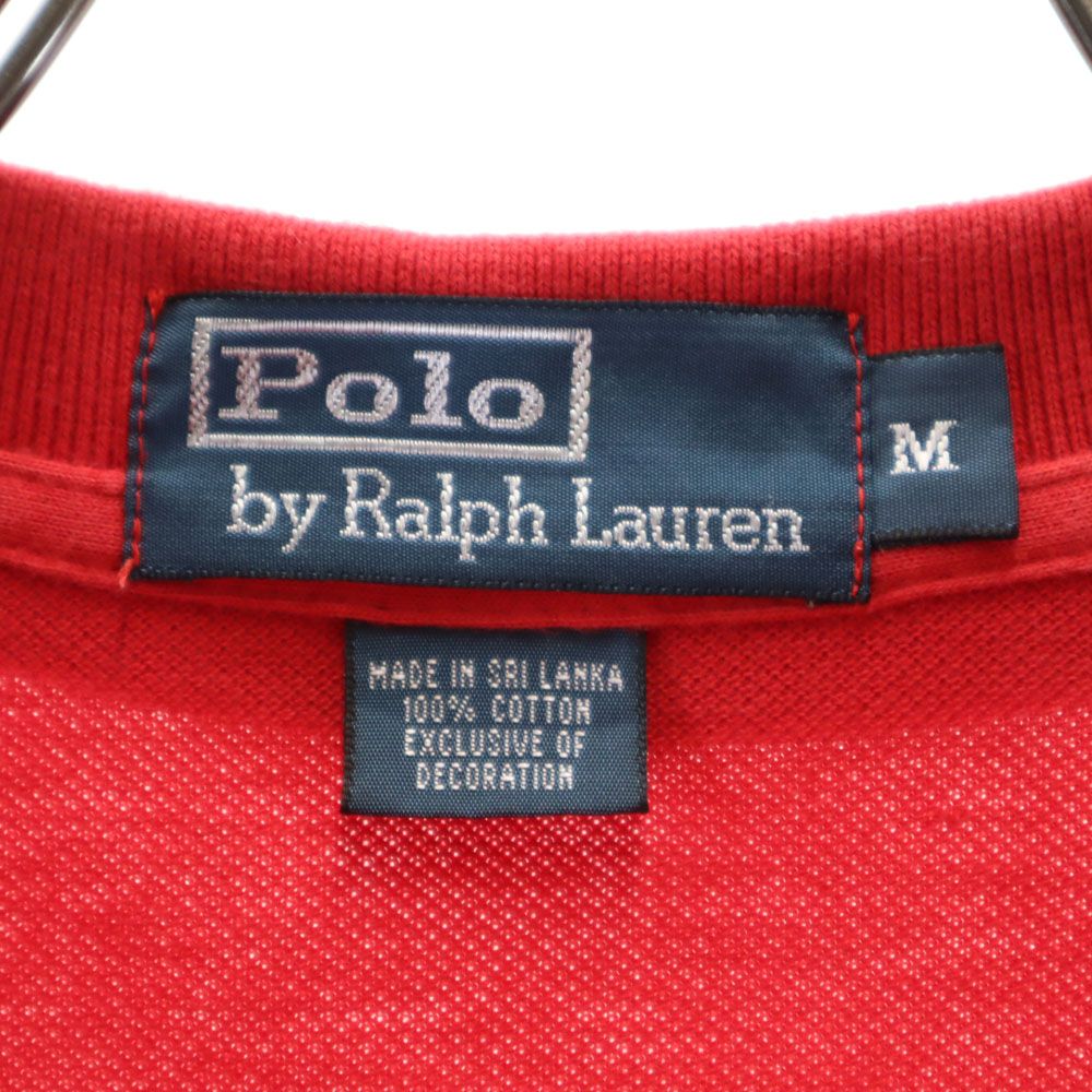 Polo by Ralph Lauren ポロバイラルフローレン ポロベア 半袖 ポロシャツ M レッド系 鹿の子 メンズ