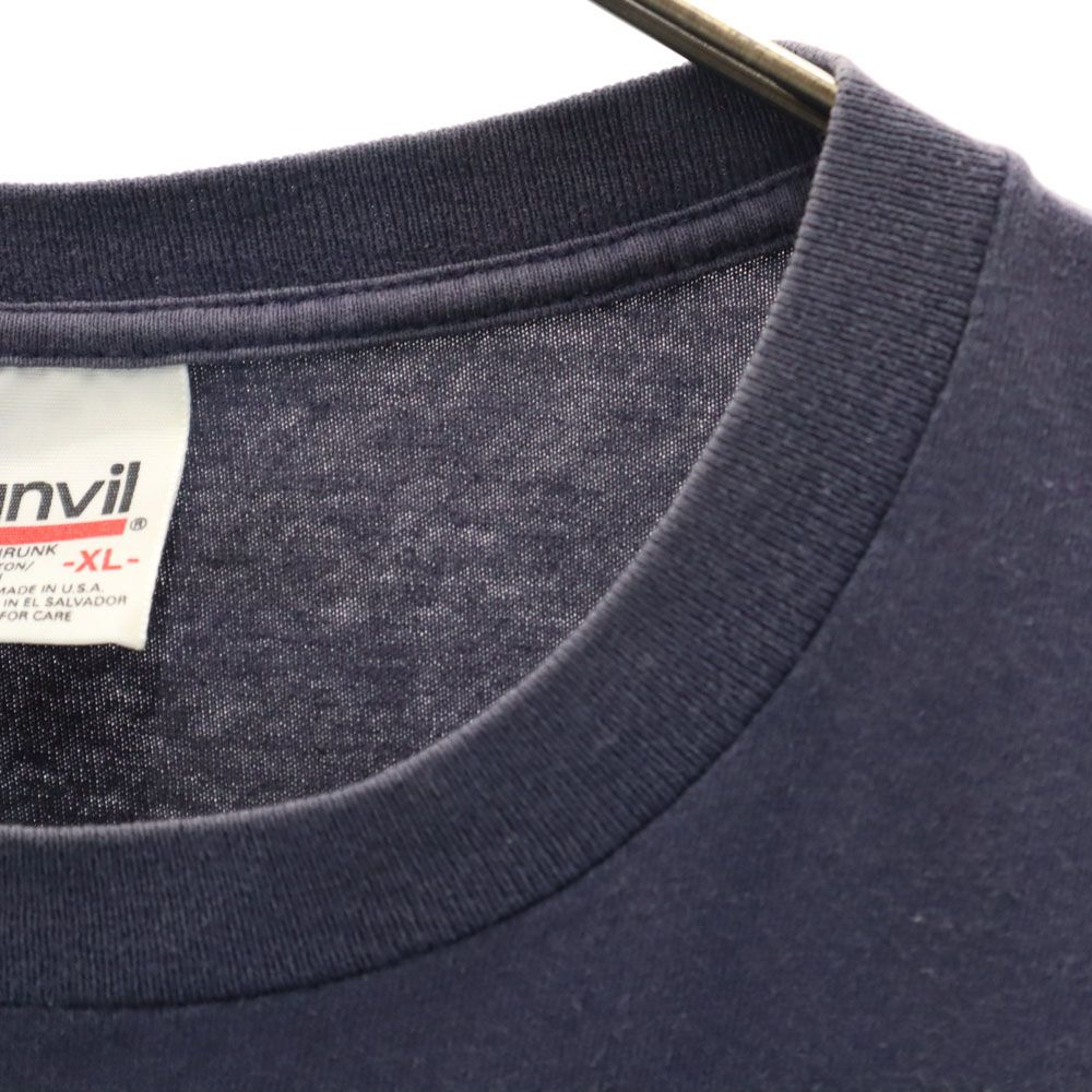 anbil アンビル 90s USA製 オールド バックプリント 半袖 Tシャツ XL ネイビー系 メンズ