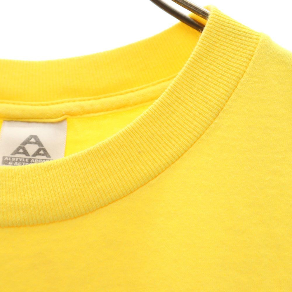 アルスタイルアパレルアンドアクティブウェアー プリント 半袖 Tシャツ YOUTH RETAIL L イエロー ALSTYLE APPAREL&ACTIVEWEAR キッズ