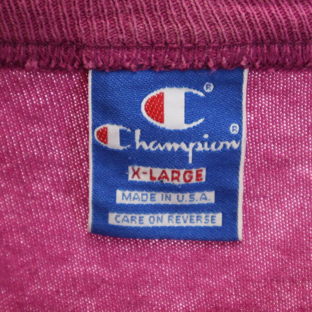 チャンピオン 90s USA製 オールド 青タグ 半袖 Tシャツ XL パープル系 Champion メンズ