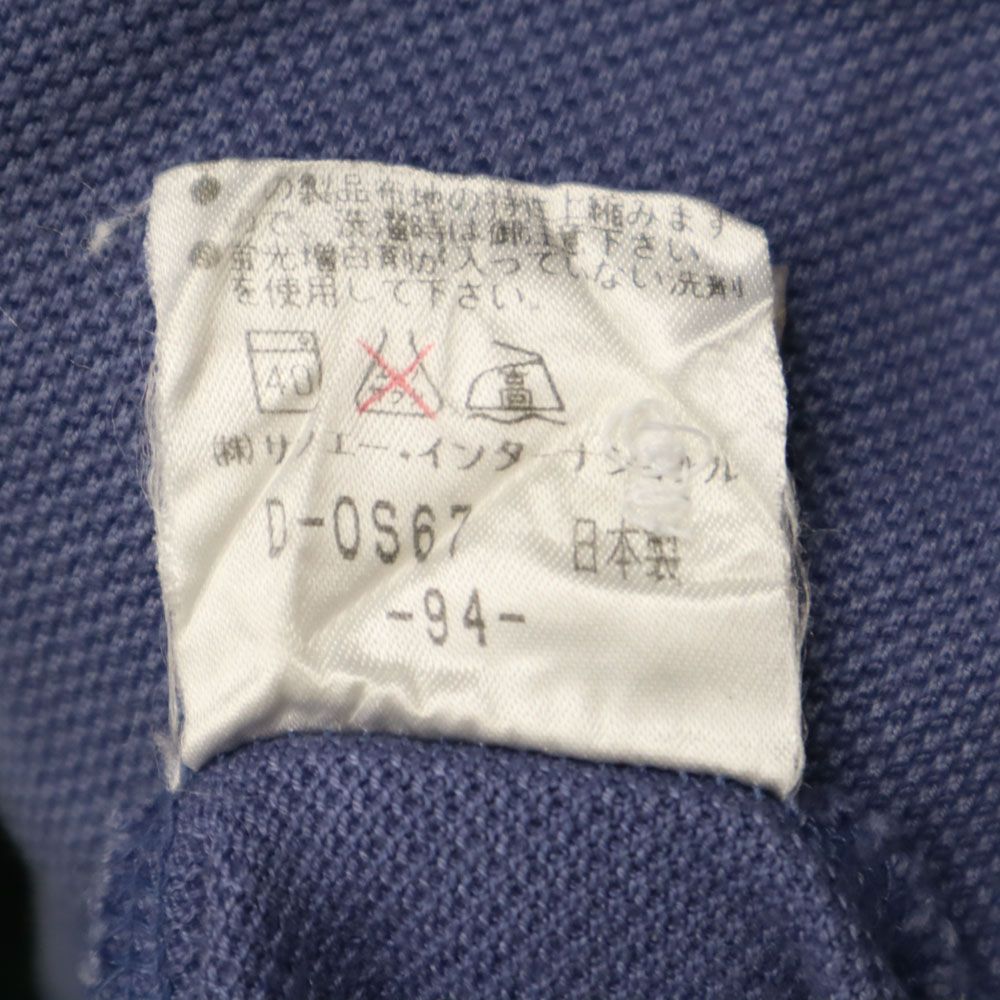 PEARLY GATES パーリーゲイツ 日本製 ゴルフ 半袖 ポロシャツ S ブルー 鹿の子 メンズ