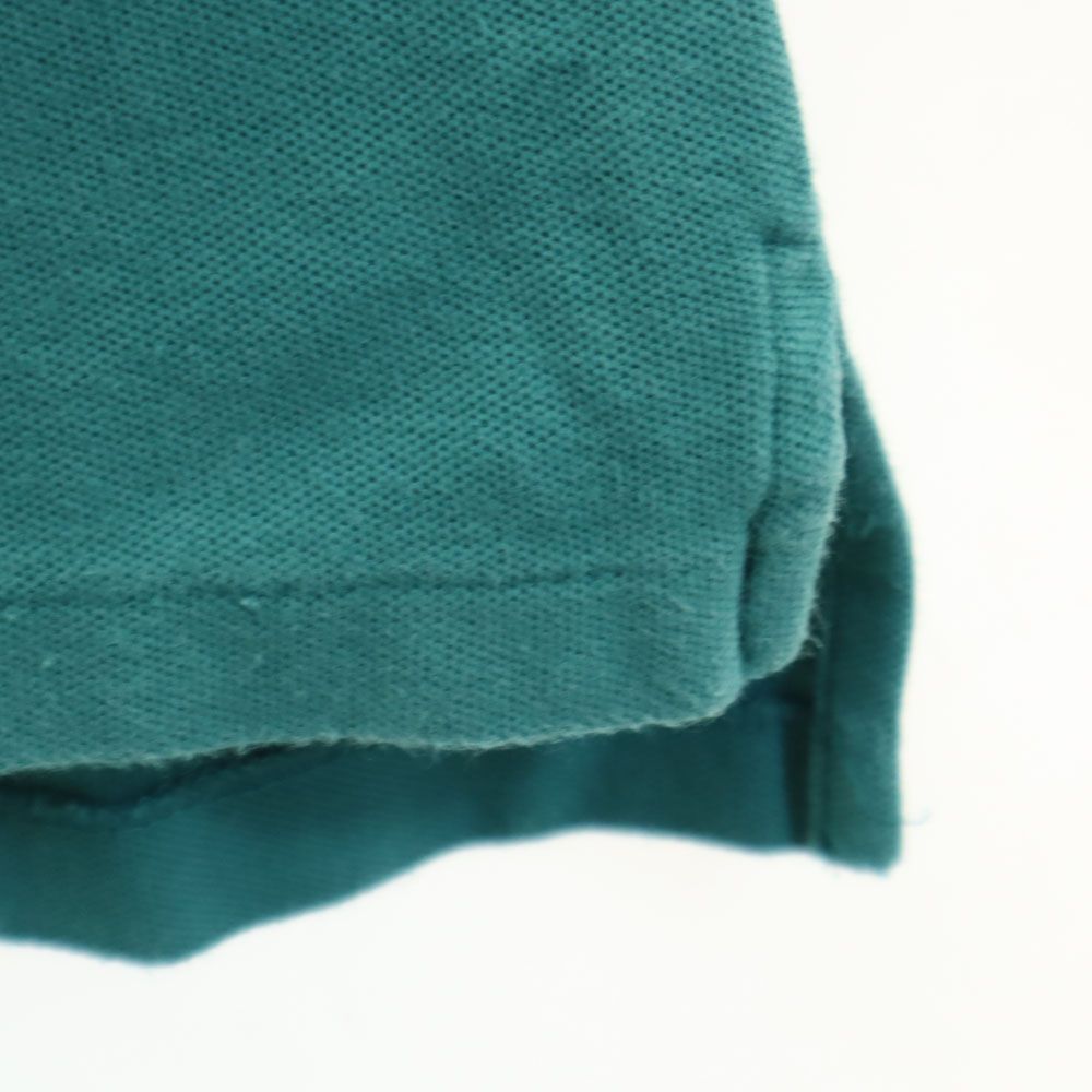 YVES SAINT LAURENT イヴサンローラン 90s オールド 半袖 ポロシャツ S グリーン 鹿の子 メンズ