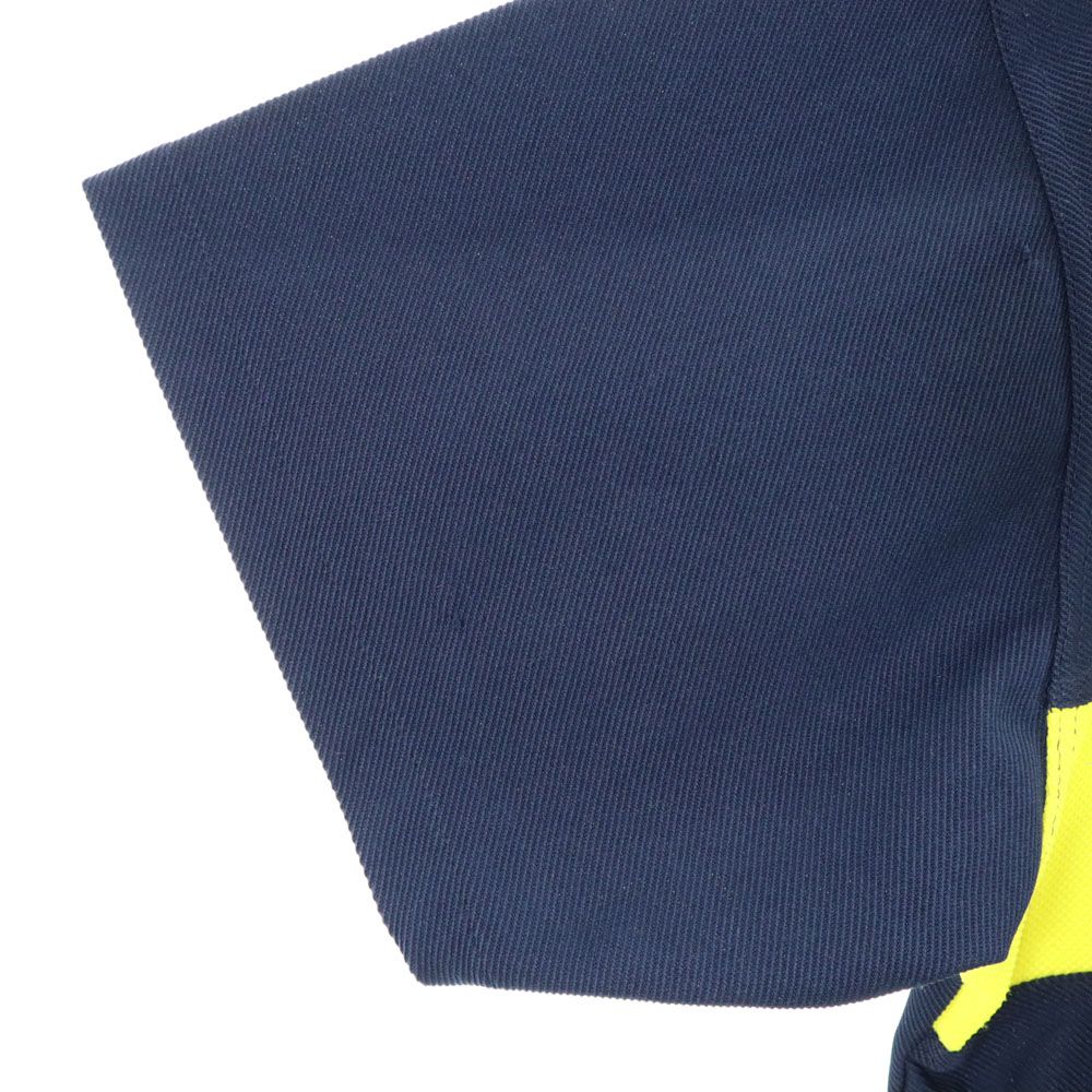 adidas アディダス 80s ヴィンテージ 万国旗タグ トレフォイルロゴ 半袖 Vネック Tシャツ L（M） ネイビー メンズ