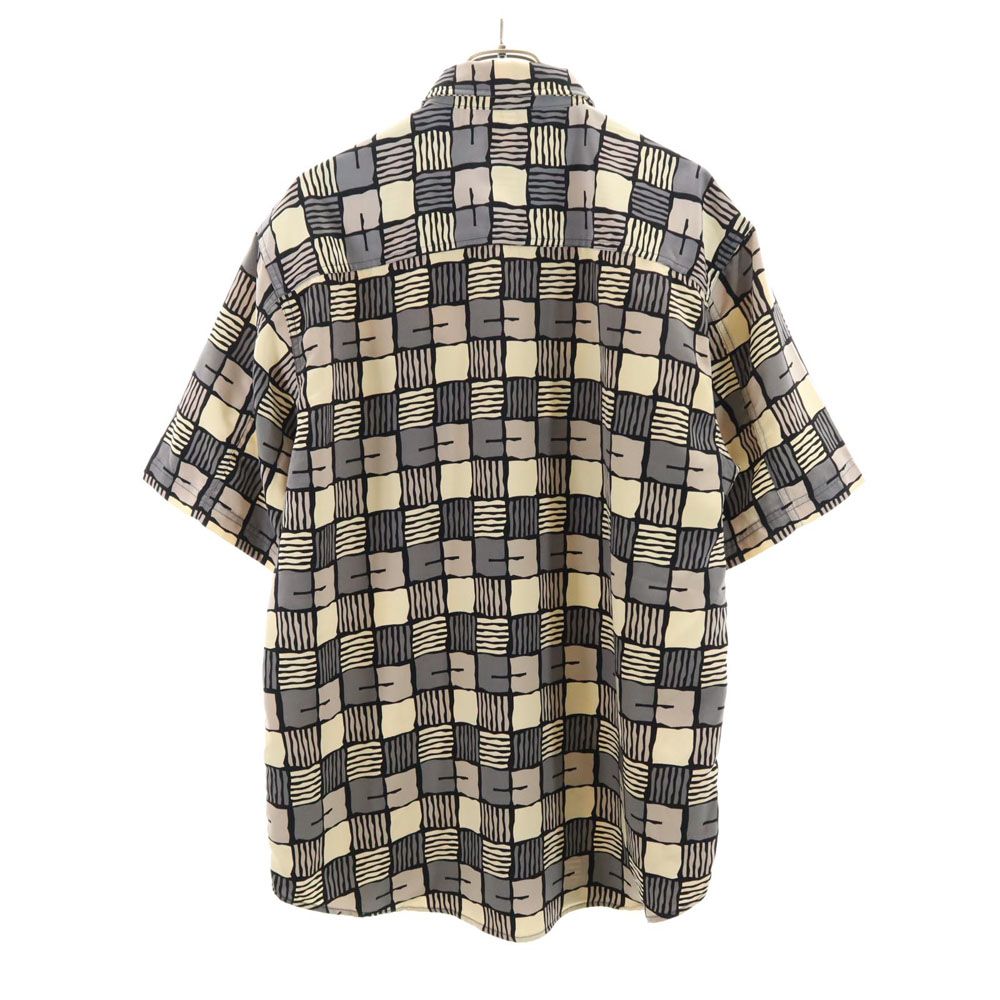 pellepelle ペレペレ 総柄 半袖 シャツ M グレー系 メンズ