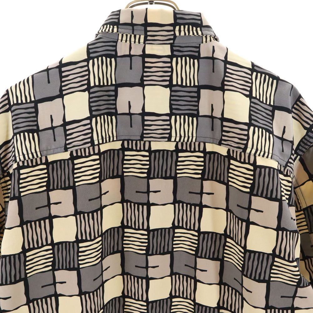 pellepelle ペレペレ 総柄 半袖 シャツ M グレー系 メンズ