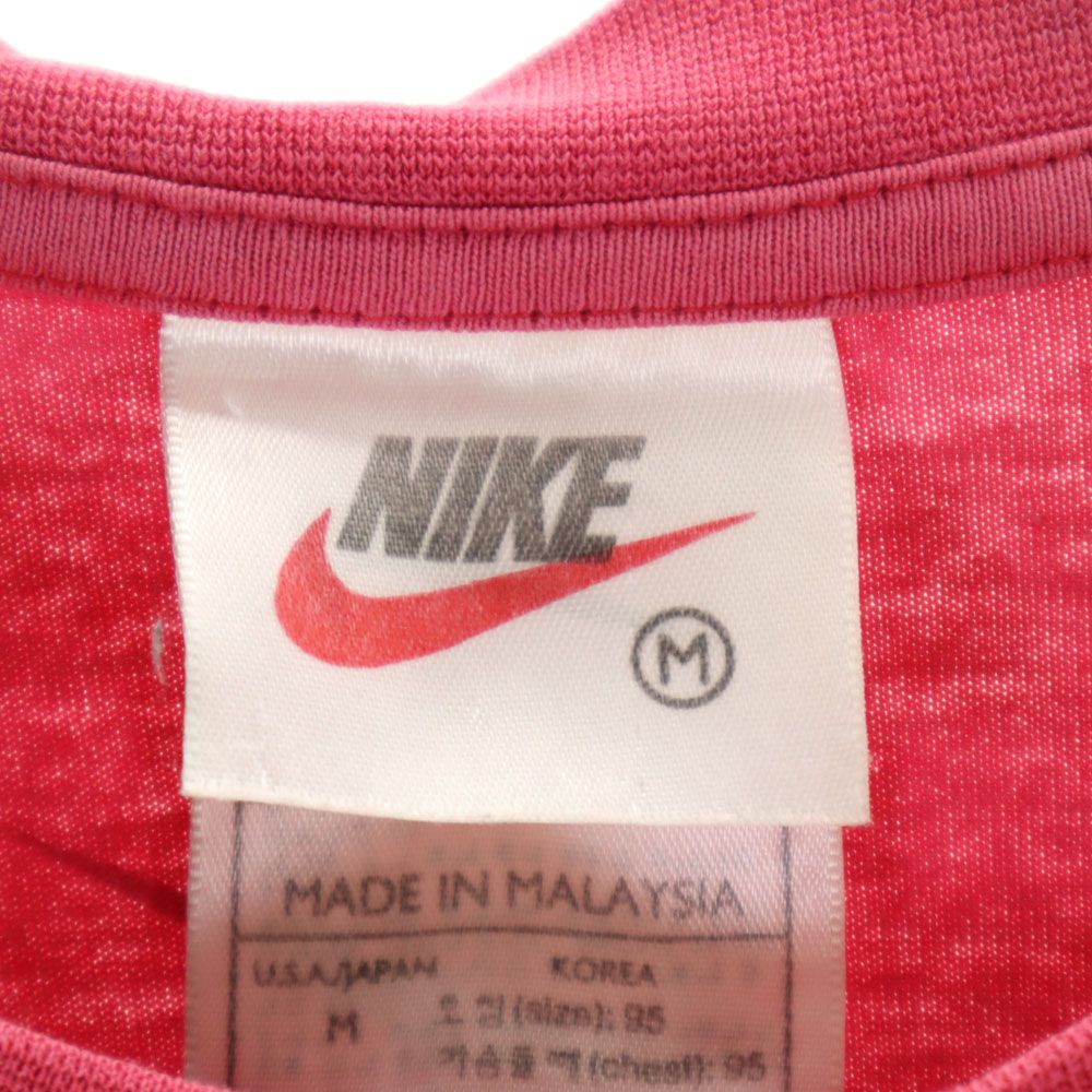 NIKE ナイキ 90s 00s 白タグ オールド 半袖 Tシャツ M レッド系 メンズ