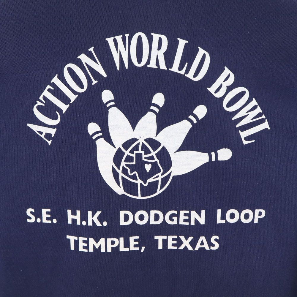 Champion チャンピオン 70s USA製 バータグ ヴィンテージ 半袖 ポロシャツ M ネイビー メンズ