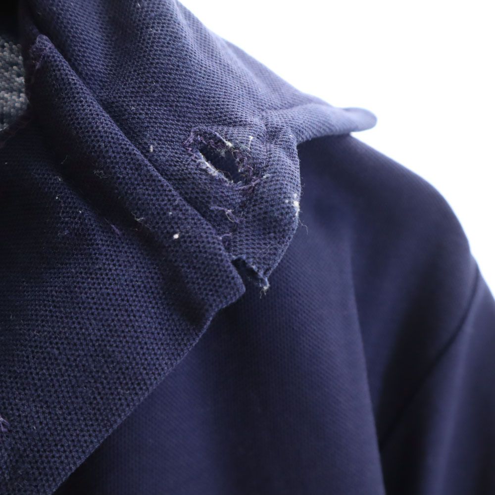 Champion チャンピオン 70s USA製 バータグ ヴィンテージ 半袖 ポロシャツ M ネイビー メンズ