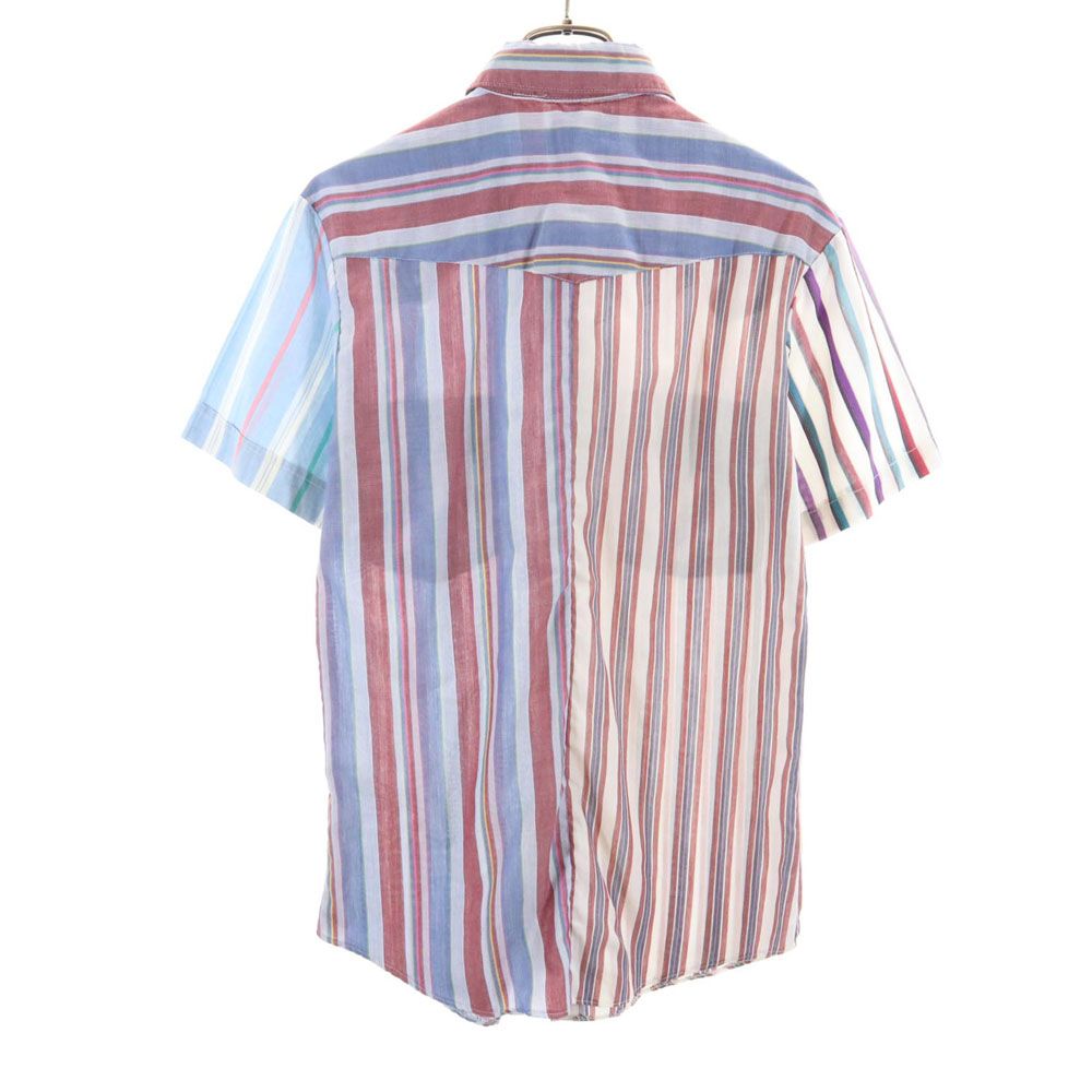 Wrangler ラングラー 70s 80s ヴィンテージ ストライプ柄 半袖 ウエスタンシャツ メンズ