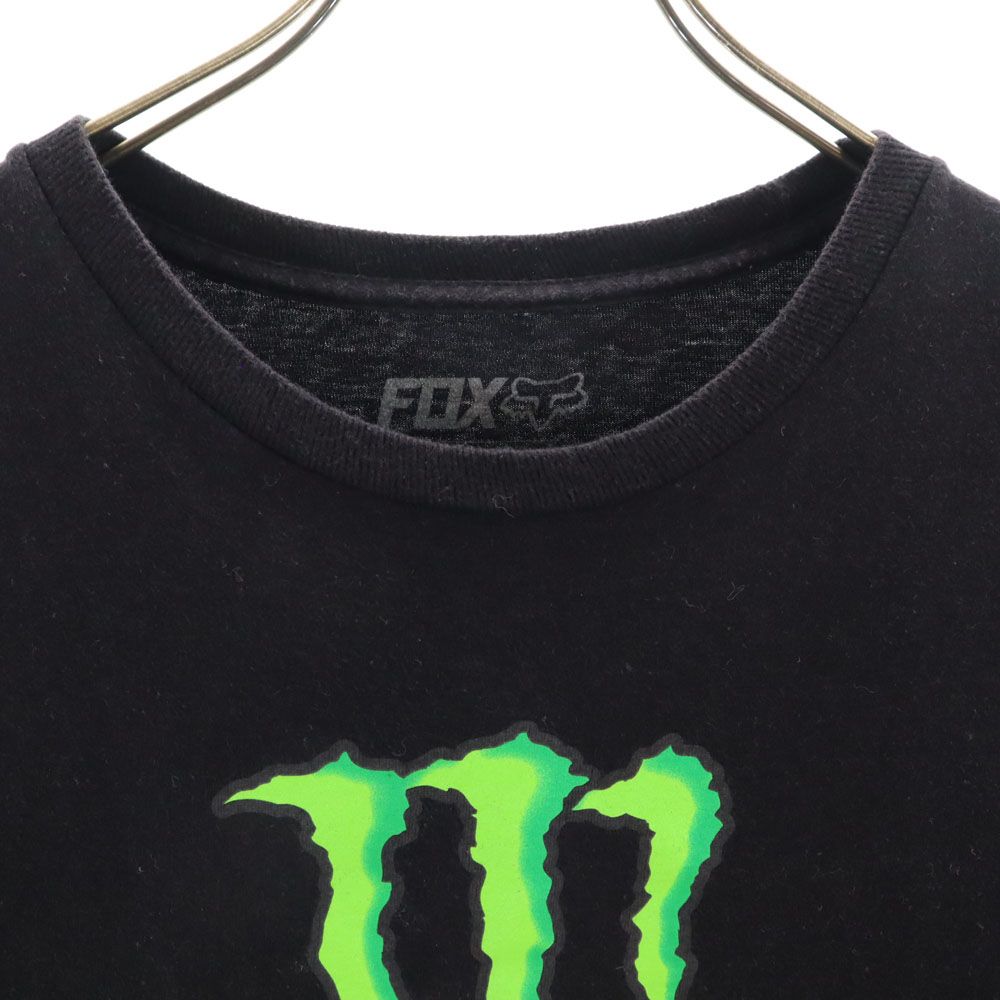 FOX フォックス プリント 半袖 Tシャツ S ブラック メンズ