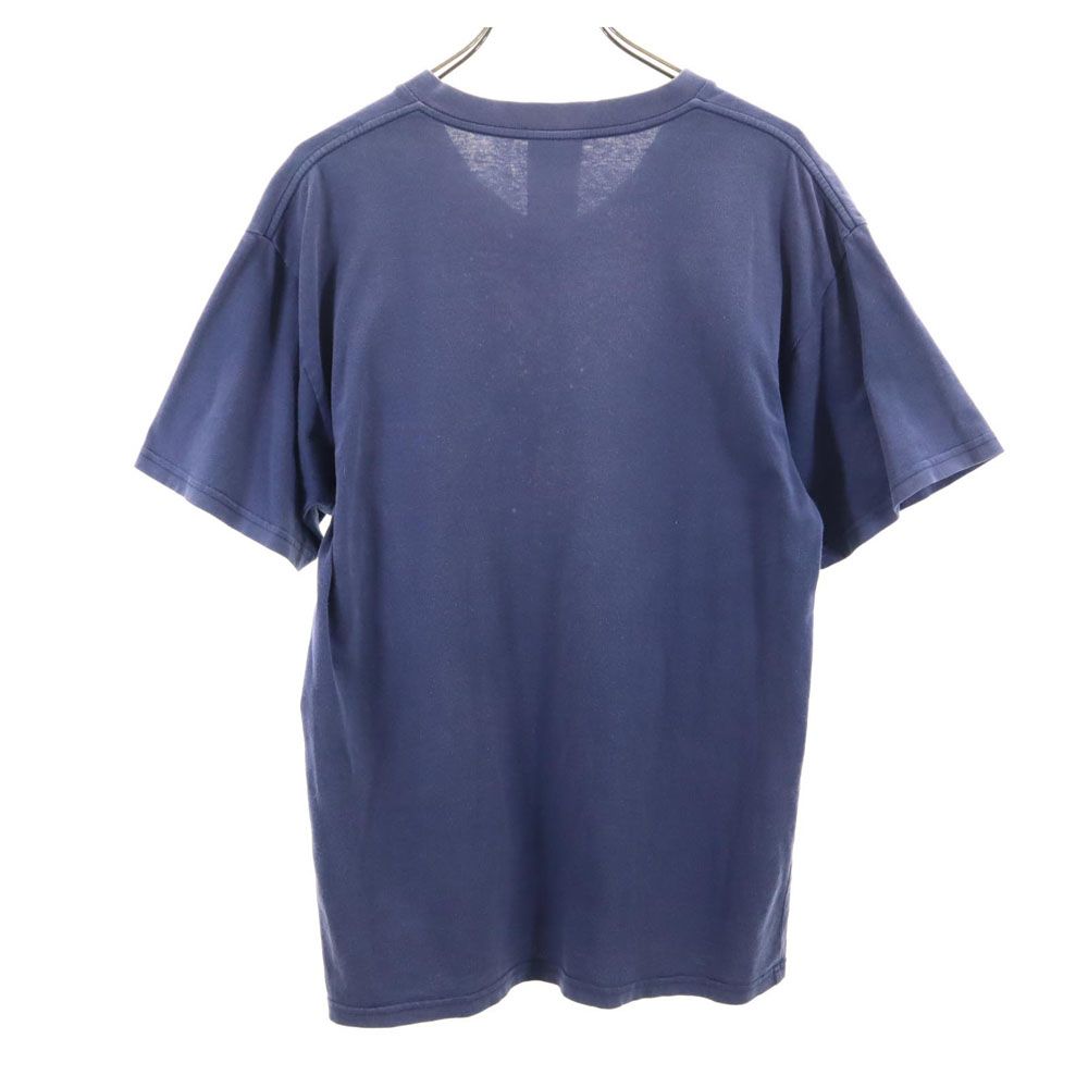 ナイキ 90s 00s 白タグ オールド 半袖 Tシャツ L ブルー系 NIKE 刺繍 メンズ