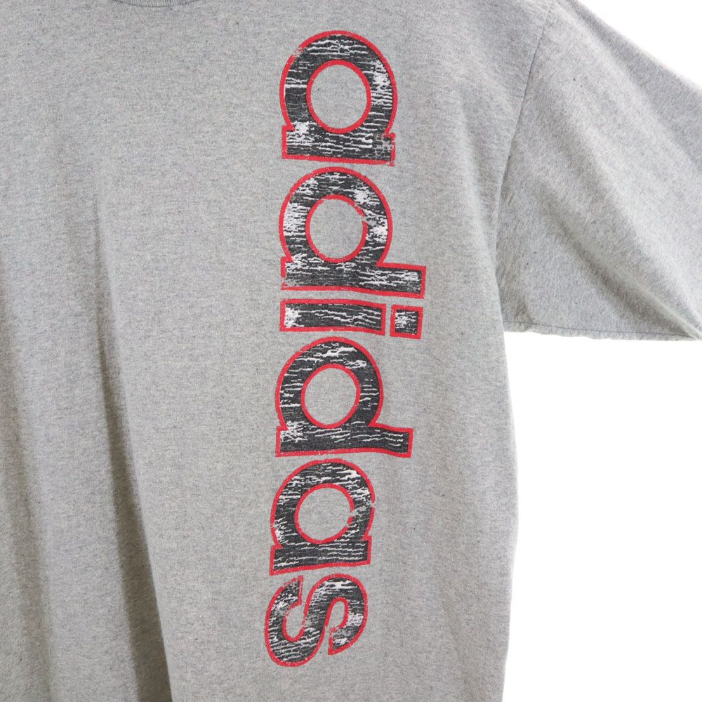 adidas アディダス 90s USA製 オールド 半袖 Tシャツ M グレー系 メンズ