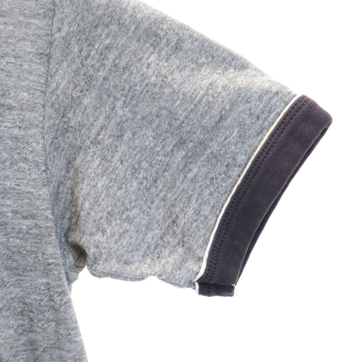 sportswear スポーツウェア 80s ヴィンテージ USA製 半袖 トリム Tシャツ S グレー系 メンズ