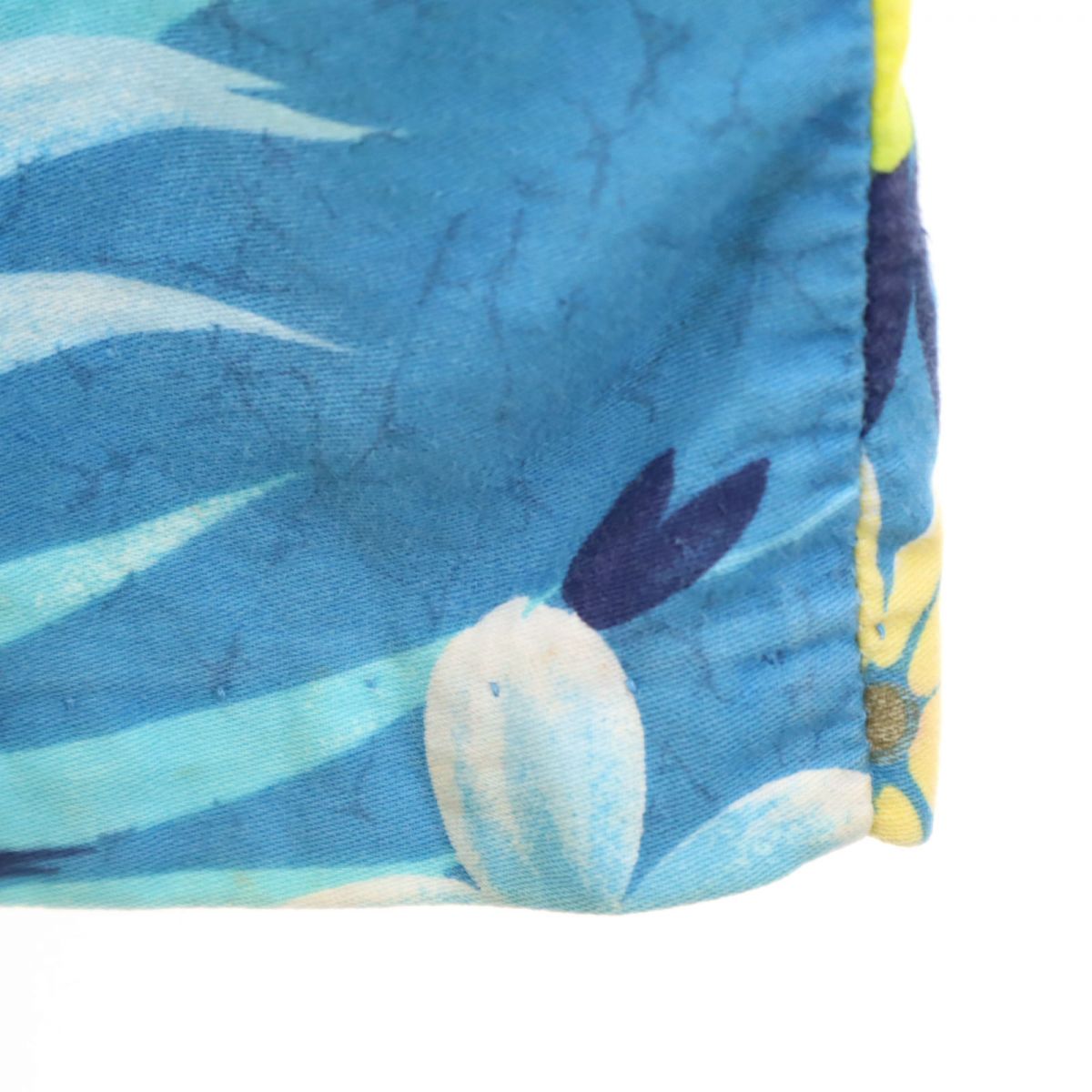 Sears HAWAII 70s ヴィンテージ 総柄 半袖 アロハシャツ ブルー系 Sears HAWAII メンズ