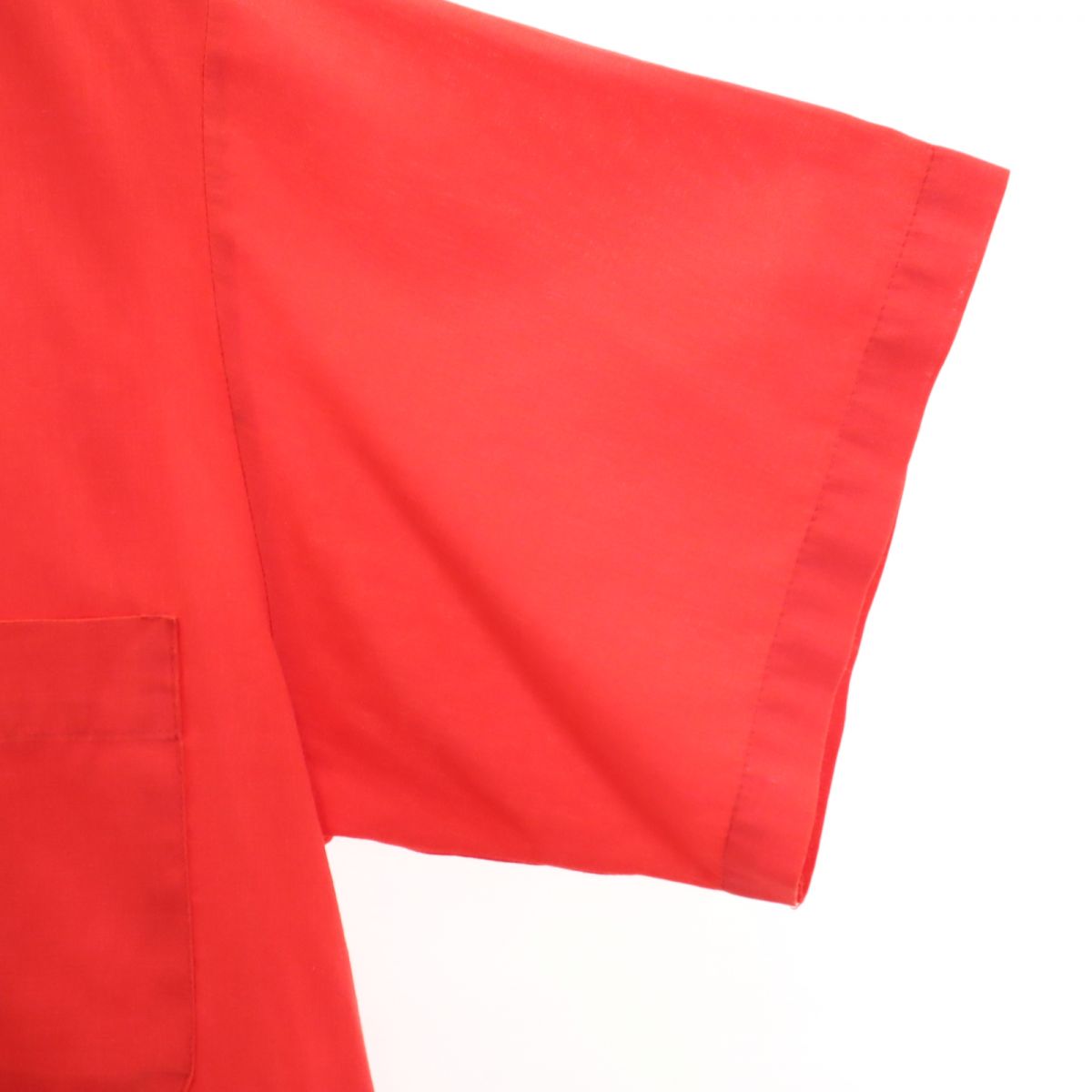 Hilton ヒルトン 70s USA製 ヴィンテージ 半袖 ボウリングシャツ M レッド系 メンズ