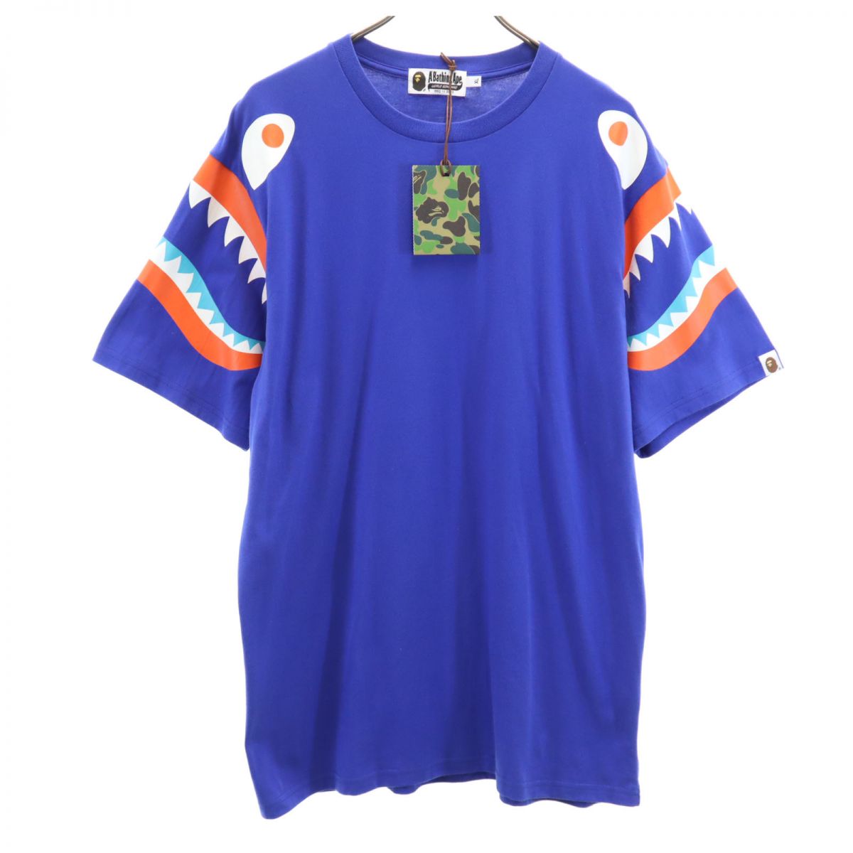 未使用 A BATHING APE アベイシングエイプ 半袖 Tシャツ XL ブルー系 メンズ