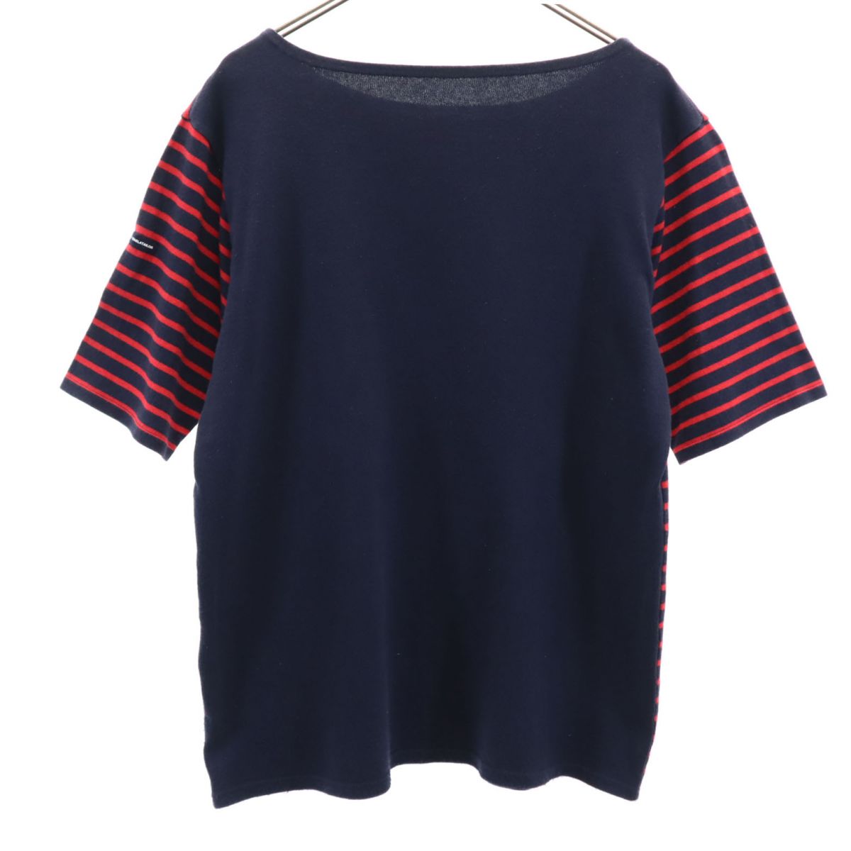 uniform experiment ユニフォームエクスペリメント 日本製 ボーダー 半袖 ボートネック Tシャツ 3 ネイビー系 SOPH メンズ