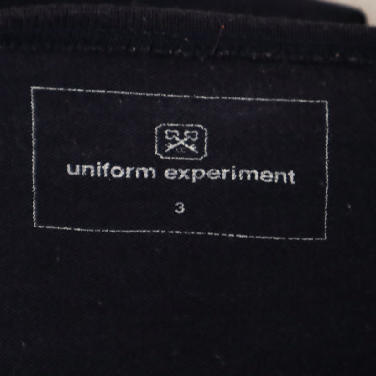 ユニフォームエクスペリメント 日本製 ボーダー 半袖 ボートネック Tシャツ 3 ネイビー系 uniform experiment SOPH メンズ