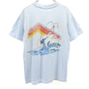 オーピー 70s ヴィンテージ 初期タグ オーシャンパシフィック プリント 半袖 Tシャツ L ブルー OP Ocean Pacific メンズ