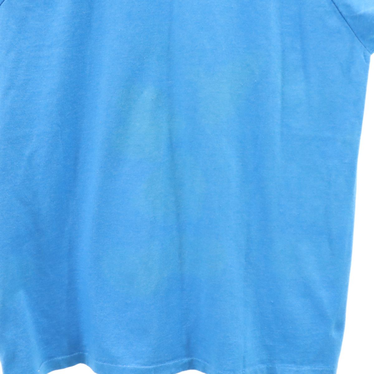 Velva Sheen ベルバシーン 90s USA製 オールド リンガー 半袖 Vネック Tシャツ L 青系 ミッキーマウス メンズ