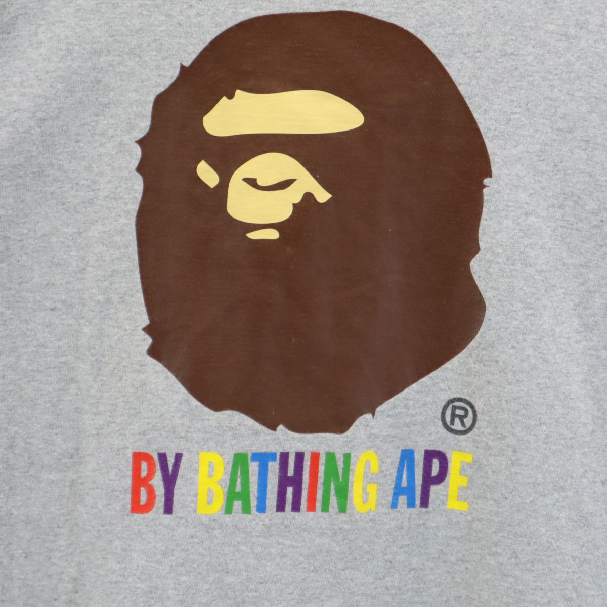 アベイシングエイプ 日本製 半袖 Tシャツ S グレー A BATHING APE メンズ