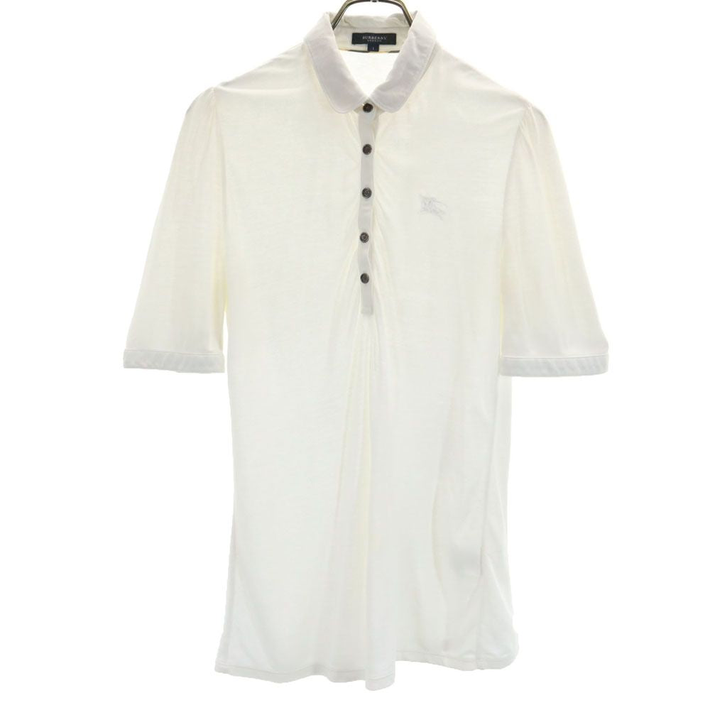 バーバリーロンドン 三陽商会 半袖 ポロシャツ 1 ホワイト BURBERRY LONDON 鹿の子 レディース