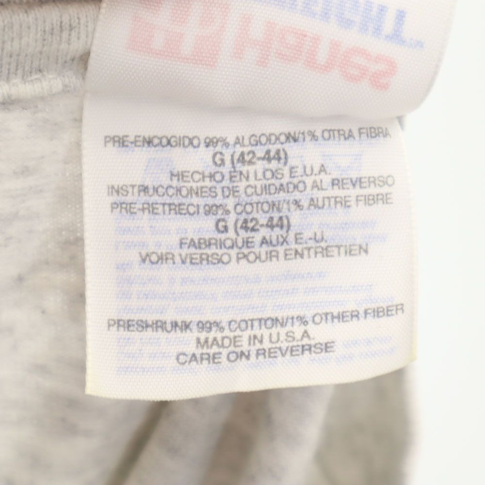 Hanes ヘインズ ヘビーウェイト USA製 プリント 半袖 Tシャツ L グレー系 メンズ