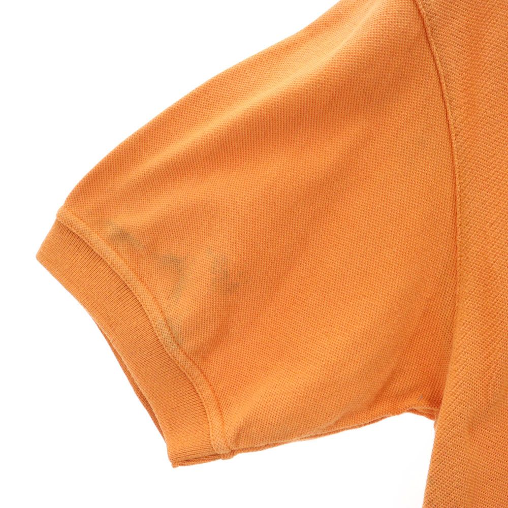 Christian Dior クリスチャンディオール 90s オールド 半袖 ポロシャツ M オレンジ MONSIEUR 鹿の子地 メンズ