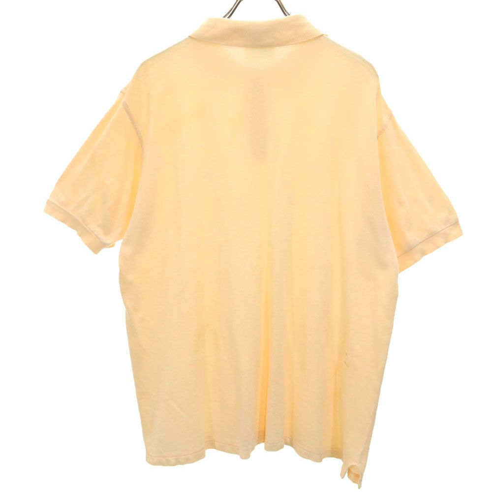 HUGO BOSS ヒューゴボス 半袖 ポロシャツ L オレンジ系 鹿の子地 メンズ