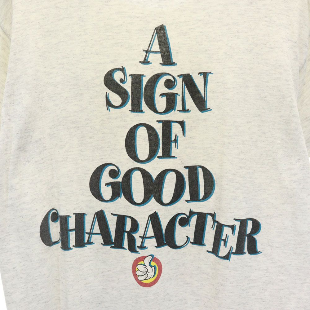 THE Disney STORE ザディズニーストア 90s オールド ミッキーマウス 両面プリント 半袖 Tシャツ M グレー系 メンズ