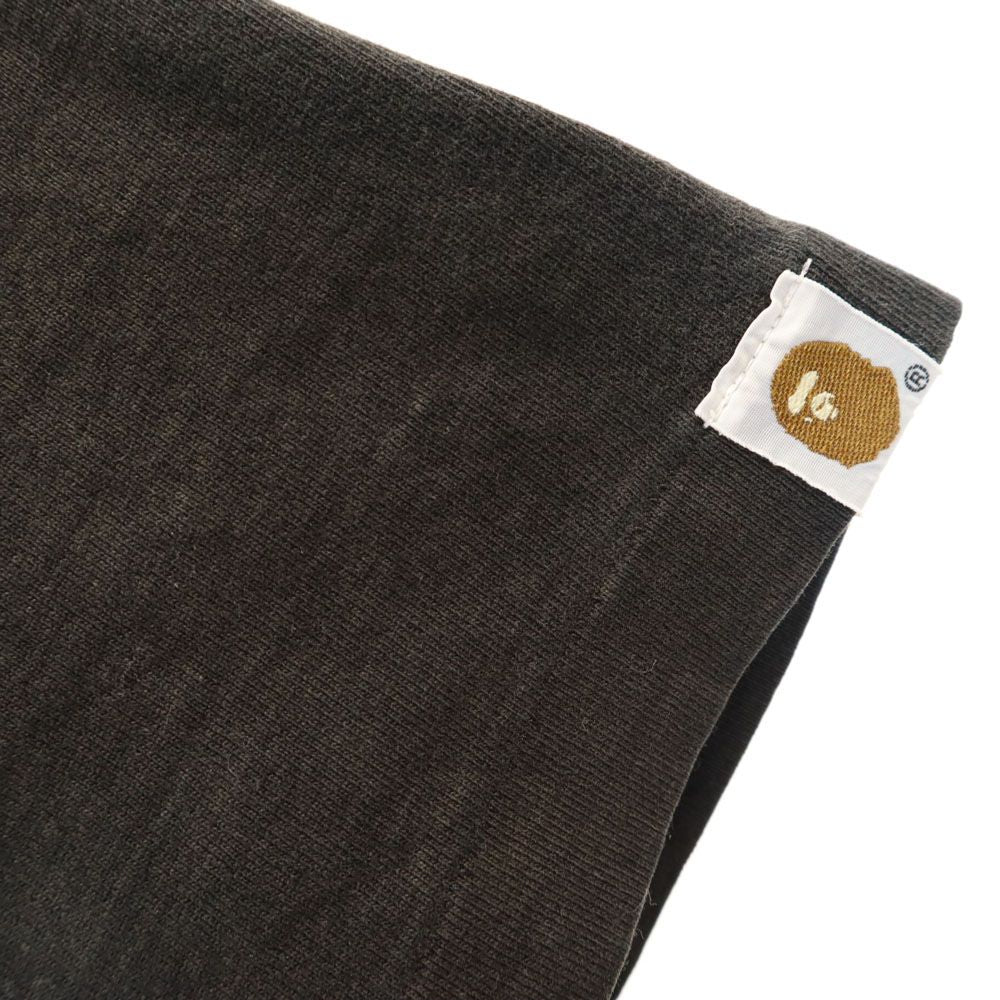 ベイプ 日本製 プリント 半袖 Tシャツ M ブラック系 BAPE A BATHING APE メンズ